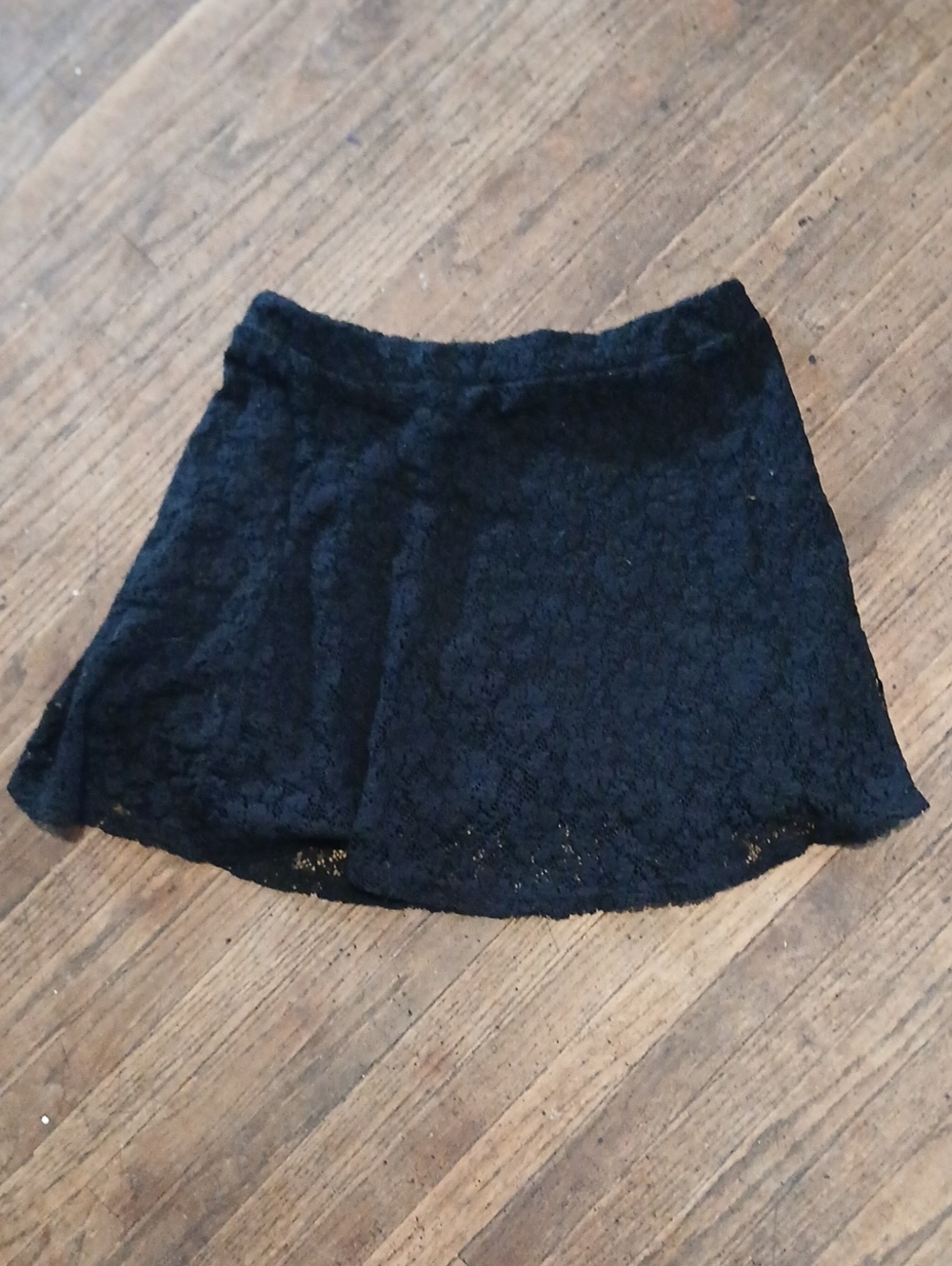 Black Lace Mini Skirt Women